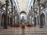 basilica san lorenzo nave wide view